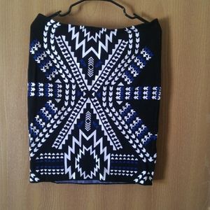 Aztec design pencil skirt